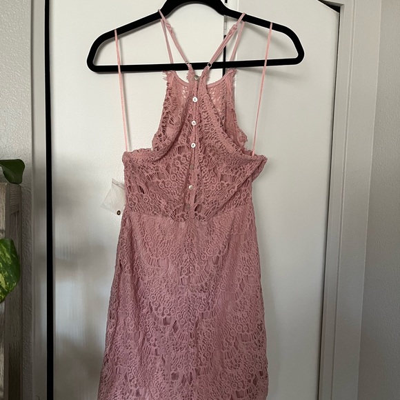 Intimately Free People Dusty Rose Lace Dress - Picture 3 of 4